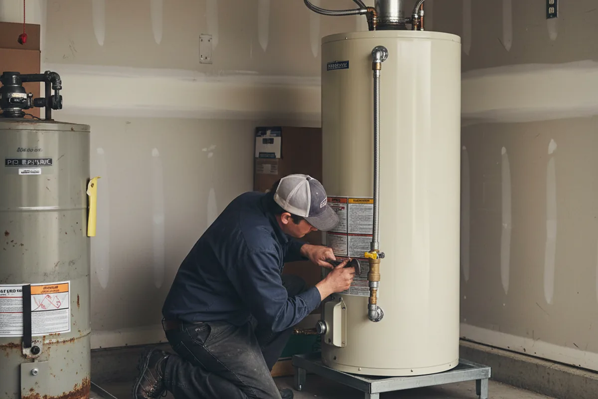 Water heater and shutoff valve replacement in Laguna Woods