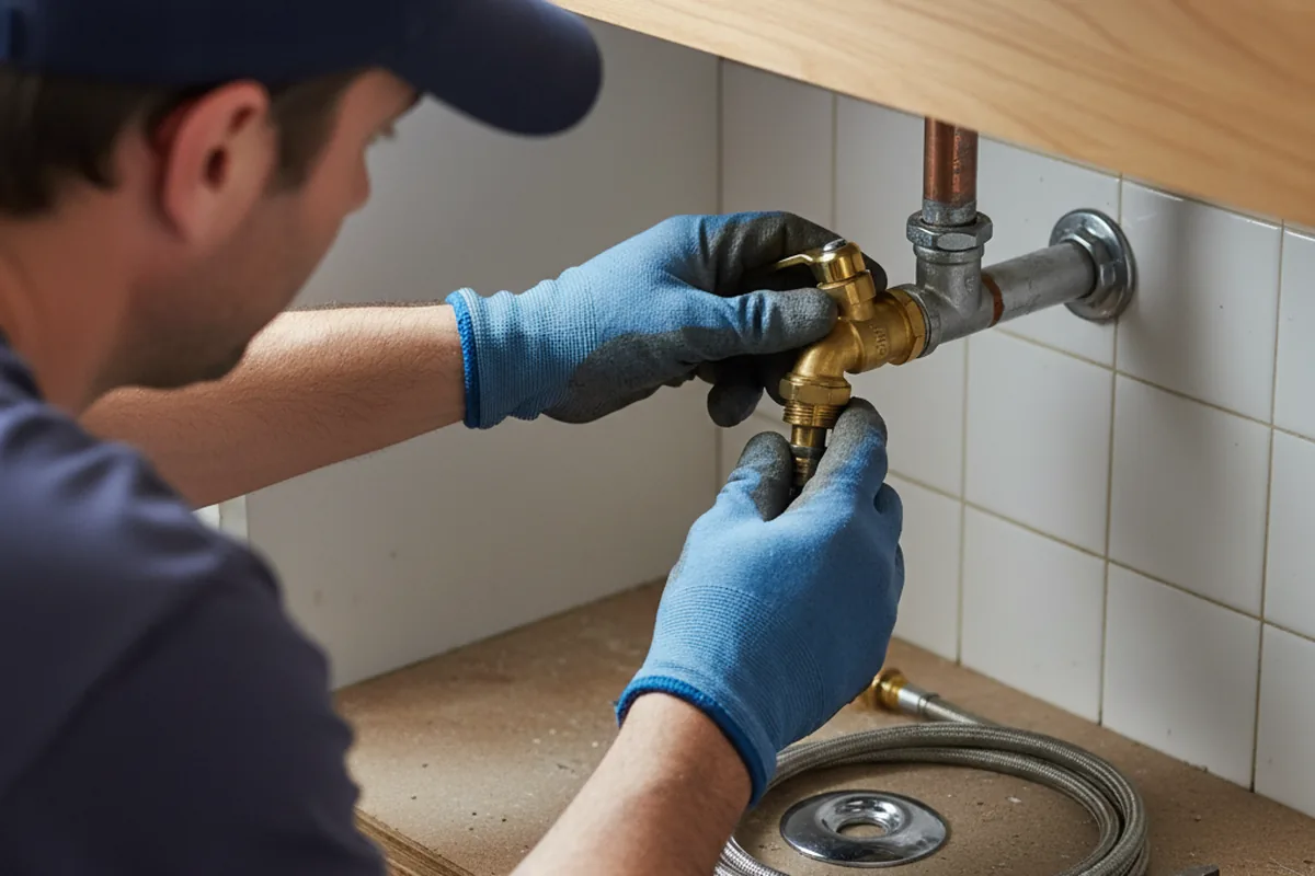 Shutoff valve and fitting work during Emergency Plumbing in Laguna Woods
